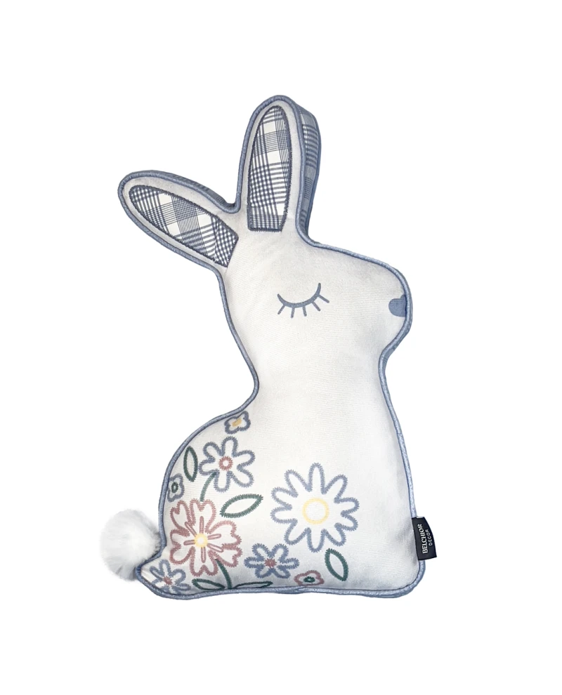 Almofada Coelho da Páscoa Azul - 30 x 48cm