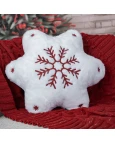 Almofada Natalina Floco de Neve - 46x41cm