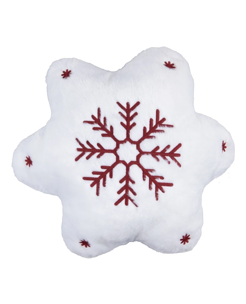 Almofada Natalina Floco de Neve - 46x41cm