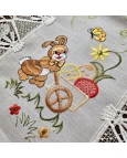 Caminho de Mesa com Guipure - Coelhos 0,40 x 1,40m