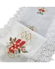 Caminho de Mesa com Guipure - Enfeites de Natal 0,45x0,90cm