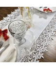 Caminho de Mesa com Guipure - Enfeites de Natal 0,45x0,90cm