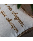Capa de Almofada Concept Bordada com Cordonê - Amarela 35x55cm