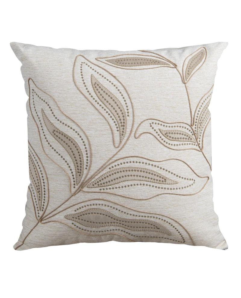 Capa de Almofada Concept Bordada com fio sisal - Caramelo 50x50cm