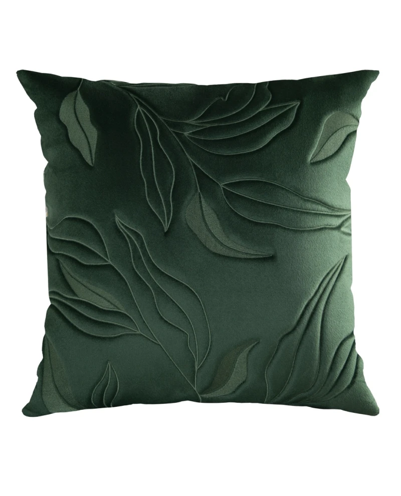 Capa de Almofada Concept com bordado 3D - Verde 50x50cm