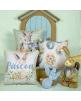 Capa de Almofada Feliz Páscoa - 43x43cm