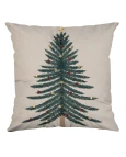 Capa de Almofada Natalina Bordada - Verde 43x43cm