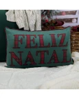 Capa de Almofada Natalina - Feliz Natal 35x55cm
