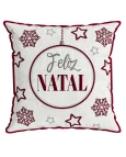 Capa de Almofada Natalina - Feliz Natal 50x50cm