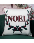 Capa de Almofada Natalina - Guirlanda Noel 50x50cm