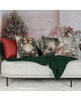 Capa de Almofada Natalina - Guirlanda de Natal 43x43cm