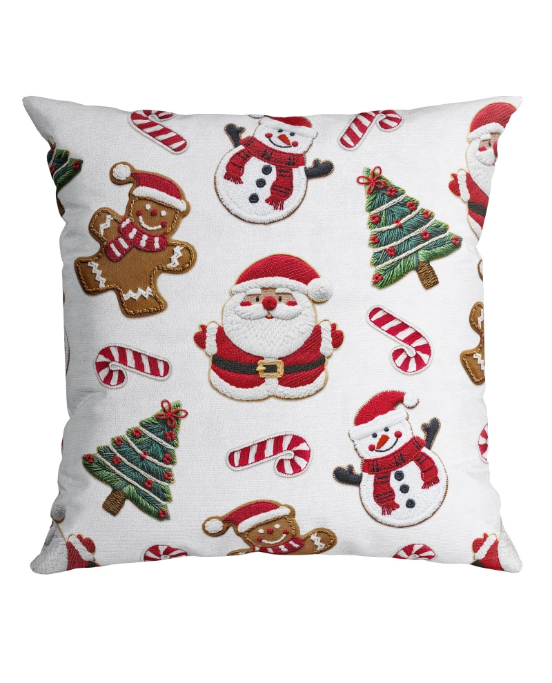 Capa de Almofada Natalina - Motivos Natalinos 43x43cm