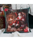 Capa de Almofada Natalina - Papai Noel 43x43cm