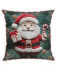 Capa de Almofada Natalina - Papai Noel 43x43cm