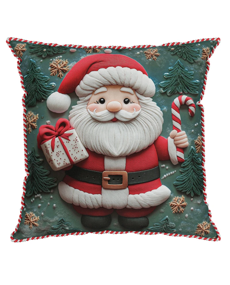 Capa de Almofada Natalina - Papai Noel 43x43cm