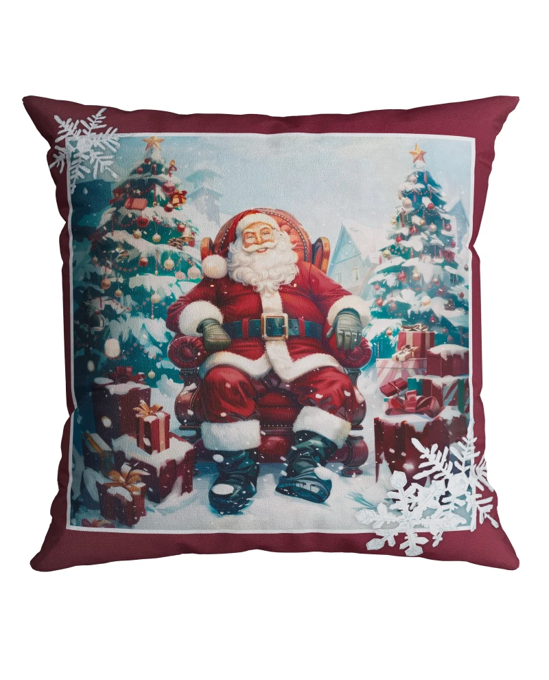 Capa de Almofada Natalina - Papai Noel 43x43cm