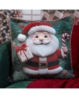 Capa de Almofada Natalina - Papai Noel 43x43cm