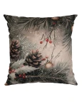 Capa de Almofada Natalina - Pinha de Natal 43x43cm