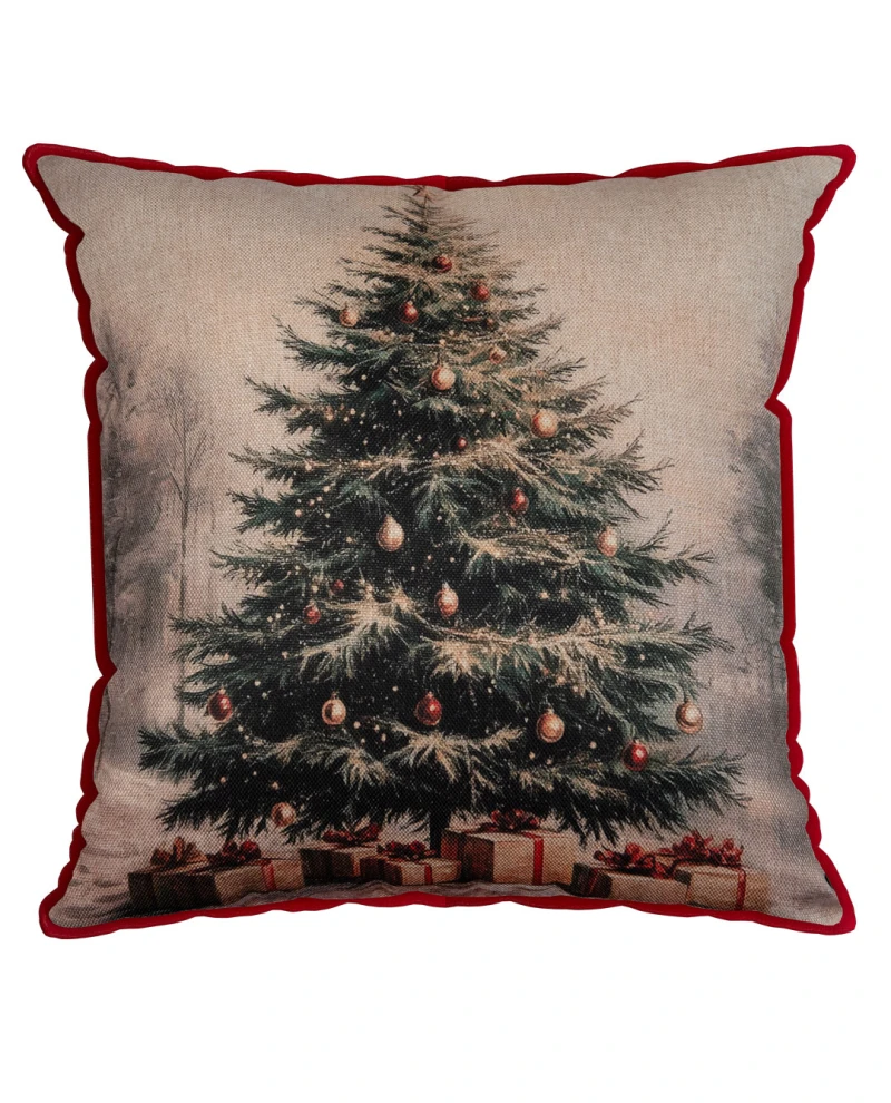 Capa de Almofada Natalina - Pinheirinho 43x43cm