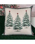 Capa de Almofada Natalina - Pinheirinhos 50x50cm