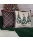 Capa de Almofada Natalina - Pinheirinhos 50x50cm