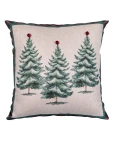 Capa de Almofada Natalina - Pinheirinhos 50x50cm