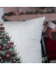 Capa de Almofada Natalina Pinheiro de Natal - 43x43cm