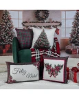 Capa de Almofada Natalina Pinheiro de Natal - 43x43cm