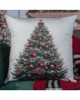 Capa de Almofada Natalina Pinheiro de Natal - 43x43cm