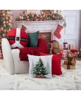 Capa de Almofada Natalina com Luz de Led - Vermelha 43x43cm