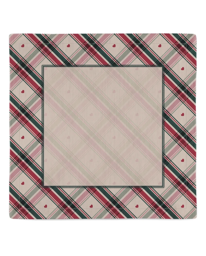 Guardanapo Natalino - A Magia dos Biscoitos kit com 2 unidades 0,40x0,40cm