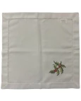 Guardanapo Natalino Off-White - 0,45x0,45cm