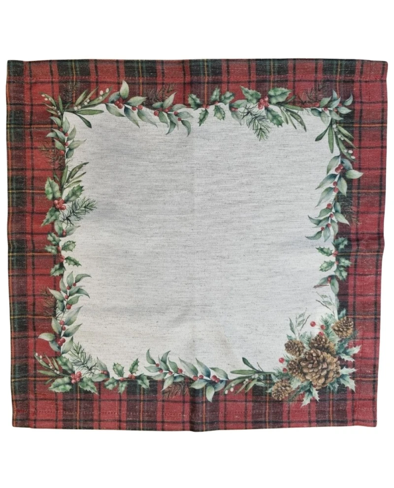 Guardanapo Natalino - Renovação Natalina kit com 2 unidades 0,40x0,40cm