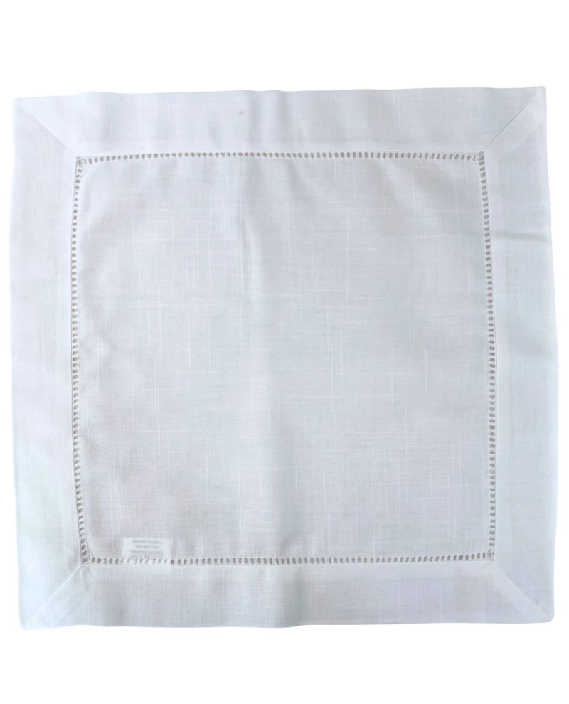 Guardanapo de Linho Branco - 0,45x0,45cm