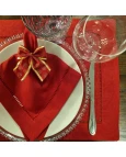 Guardanapo de Linho Vermelho - 0,45x0,45cm Guardanapo de Linho Vermelho - 0,45x0,45cm