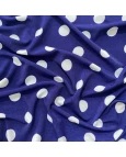 Liganete Estampada Azul Royal c/bola branca G - 96% Poliéster 4% Elastano 1,50 Largura