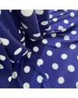 Liganete Estampada Azul Royal c/bola branca G - 96% Poliéster 4% Elastano 1,50 Largura