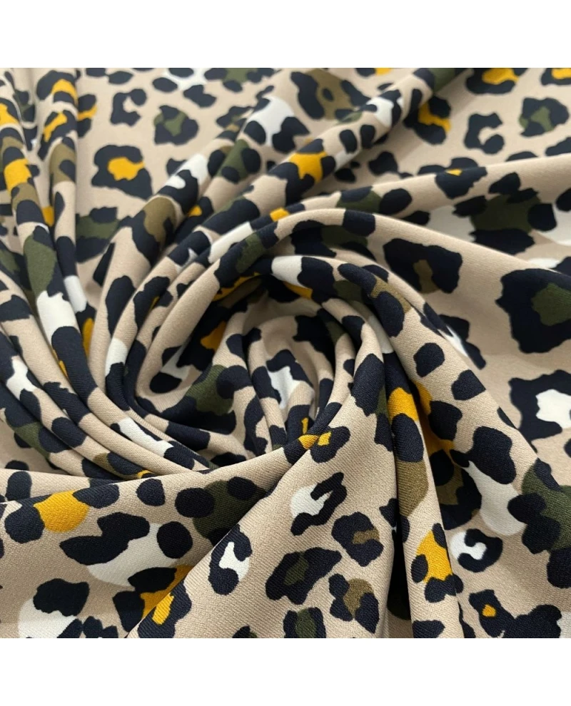 Liganete Estampada Onça - 96% Viscose 4% Elastano 1,48 Largura