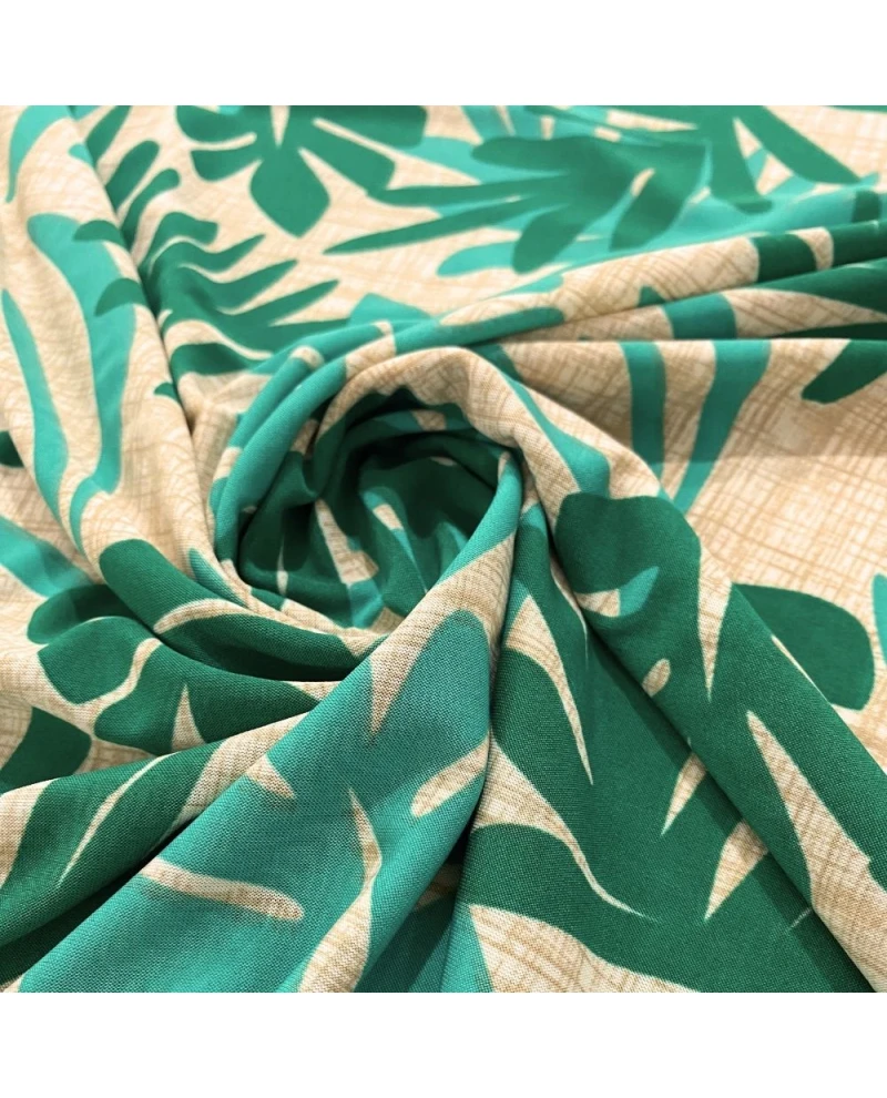 Liganete Estampada Verde - 95% Poliéster 5% Elastano 1,50 Largura