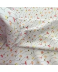 Oxfordine Estamapado Floral fundo branco - 100% Poliéster 1,50 Largura