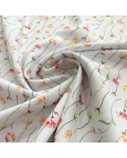Oxfordine Estamapado Floral fundo branco - 100% Poliéster 1,50 Largura