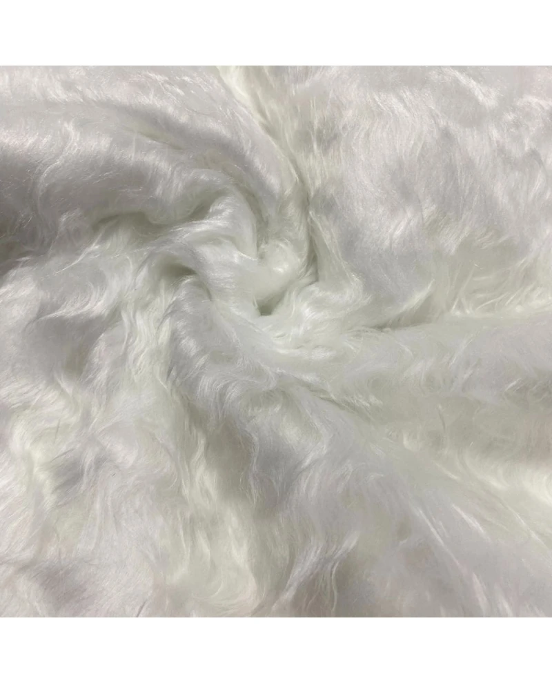 Pele Sintética Barba Papai Noel Branco - 100% Poliéster 1,50 Largura