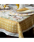 Toalha de Mesa Páscoa Amarela - 1,40 x 2,70m