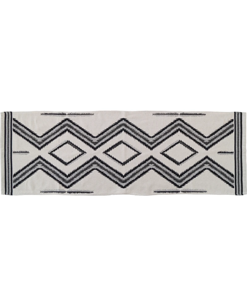 TRILHO INCA CRU COM PRETO 100%ALG 47X140CM