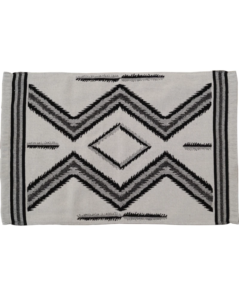 TRILHO INCA CRU COM PRETO 100%ALG 47X70CM