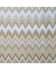 Tricoline Chevron Dourado Natalino - 100% Algodão 1,50 Largura