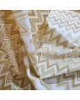 Tricoline Chevron Dourado Natalino - 100% Algodão 1,50 Largura