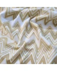 Tricoline Chevron Dourado Natalino - 100% Algodão 1,50 Largura