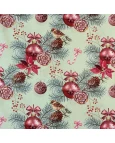 Tricoline Digital Bolas Natalinas - 100% Algodão 1,50 Largura