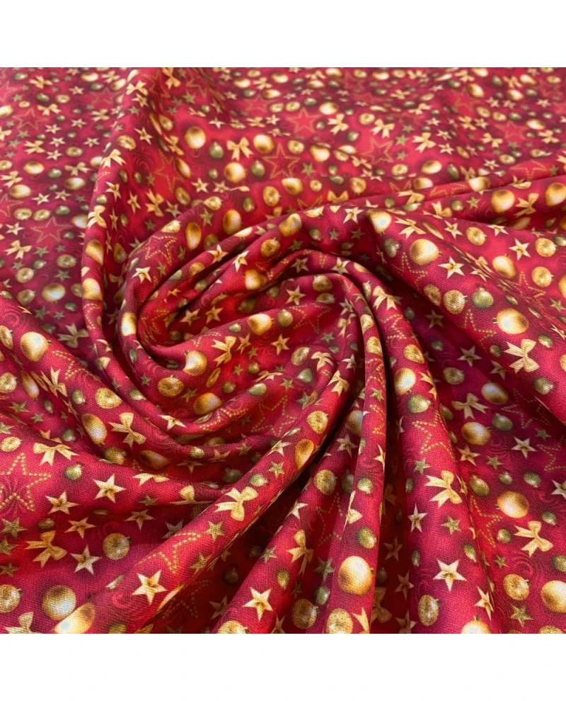 Tricoline Digital Enfeites Natalinos - 100% Algodão 1,50 Largura